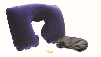 

GUBB Travel Sleeping Kit Neck Pillow & Eye Shade(Black)