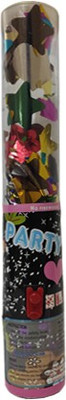 

kubergift Party popper transperant with multicolour paper cut (Button system) Party Blowouts(Pack of 1)