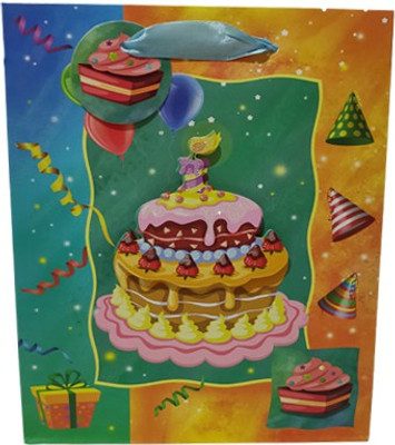 

kubergift Printed Party Bag(Multicolor, Pack of 12)