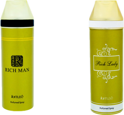 

Lamuse COMBO OF RICH LADY & RICH MAN Perfume - 400 ml(For Men & Women)