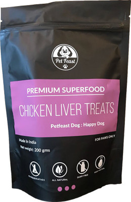 

Pet Feast Chicken Liver Treats Chicken Dog Treat(200 g)
