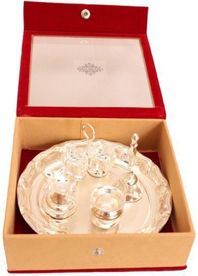 

IndianArtVilla Puja Silver Plated(5 Pieces, Silver)