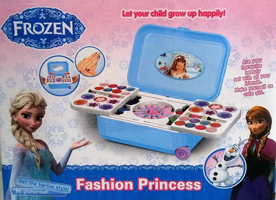 

Rabison Frozen Makeup kit made Up Of Without Chemicals Comes In Trolley For Kids