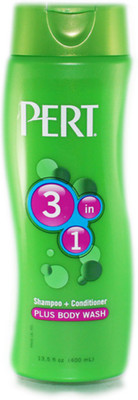 Pert 3 in 1 Shampoo + Conditioner Plus Body Wash (Made in Canada)(400 ml)