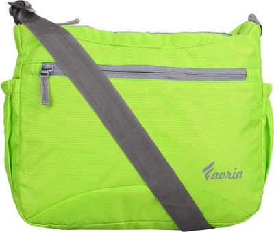 

Favria Women Casual Green Polyester Sling Bag