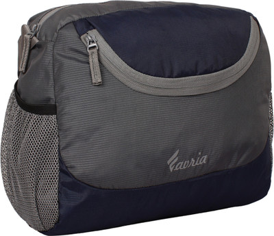 

Favria Men & Women Casual Grey, Blue Polyester Sling Bag, Blue;grey