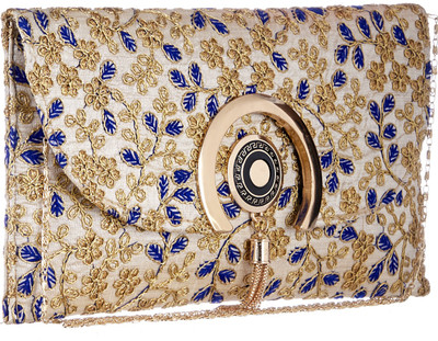 

GiftingTree Women Evening/Party Beige Fabric Sling Bag