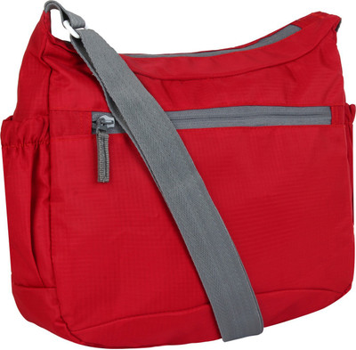 

Favria Men & Women Casual Red Polyester Sling Bag
