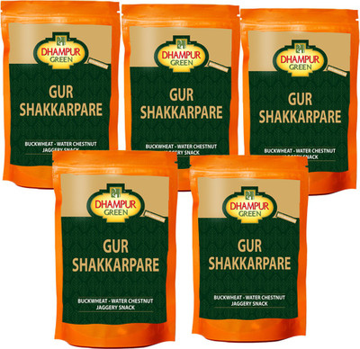

Dhampur Green GUR Shakkarpare(.75 g, Pack of 5)