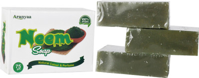 

Aranyaa Organic Handmade Neem Soap - Pack of 3(75 g, Pack of 2)