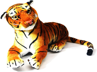 

AJRO IMPORTED TIGER SOFT TOY - 23 cm(YELLOW & BLACK)
