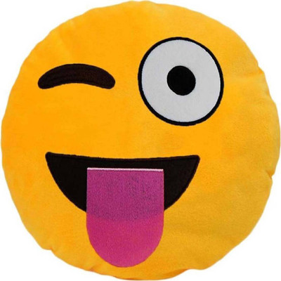

ShopTop Smiley Decorative Cushion 25 cm - 25 cm(Yellow)