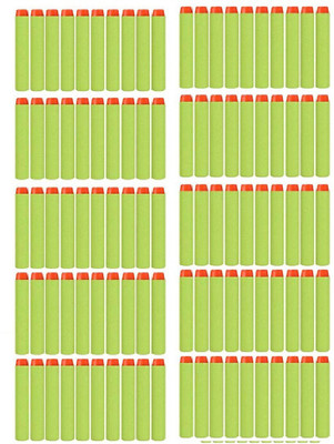 

Something4u 100 Pcs Bullet Foam Dart Bullets for Nerf N-Strike Elite Guns,(Green)