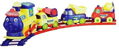 

Bluwings Cartoon Train with magnetic connect Coach for Children(Multicolor)