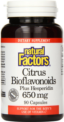 

Natural Factors Citrus Bioflavonoids - 650 mg - 90 Capsules(90 No)