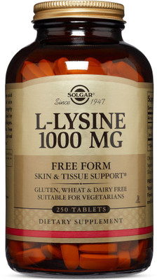 

Solgar L-Lysine Free Form 1000 mg 250 Tablets(250 No)
