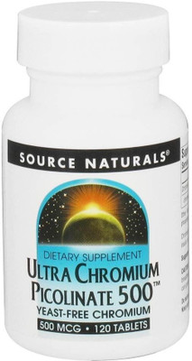 

Source Naturals Ultra Chromium Picolinate 500' - 500 mcg - 120 Tablets(120 No)