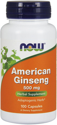 

Now Foods NOW American Ginseng - 500 mg - 100 Capsules(100 No)