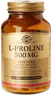 

Solgar L-Proline 500 mg 100 Vegetable Capsules(100 No)