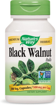 

Nature's Way Black Walnut Hulls 500 mg 100 Capsules(100 No)