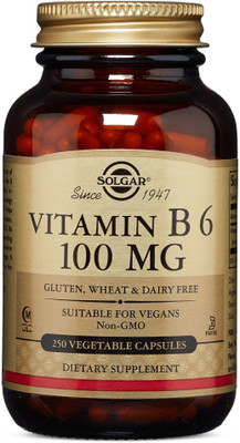 

Solgar Vitamin B6 - 100 mg - 250 Vegetable Capsules(250 No)