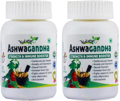 

natural ashwgandha pack of 2(500 mg)