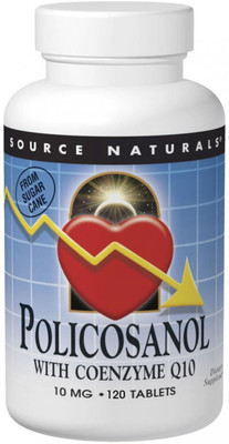 

Source Naturals Policosanol with Coenzyme Q10 10 mg 120 Tablets(120 No)