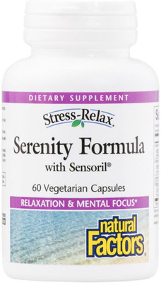 

Natural Factors Stress-Relax Serenity Formula with Sensoril 60 Veggie Caps(60 No)