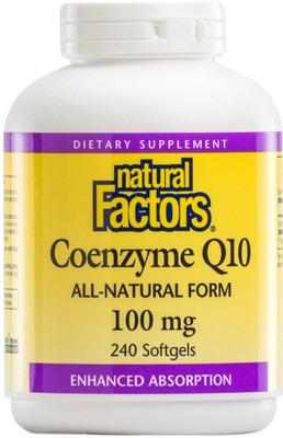 

Natural Factors Coenzyme Q10 - 100 mg - 240 Softgels(240 No)