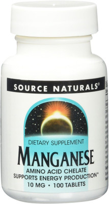 

Source Naturals Manganese - 10 mg - 100 Tablets(100 No)