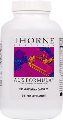 

Thorne Al Formula Basic Nutrients for Men Over 40 240 Vegetarian Capsules(240 No)