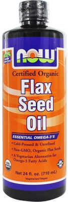 

Now Foods Certified Organic Flax Seed Oil 24 fl oz (710 ml)(710 ml)