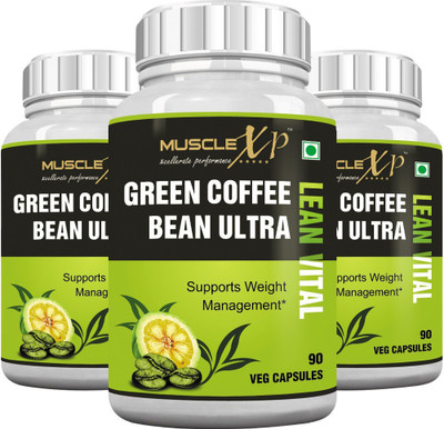 

MuscleXP Green Coffee Bean Ultra Lean Vital 500mg (Pack Of 3)(90 No)