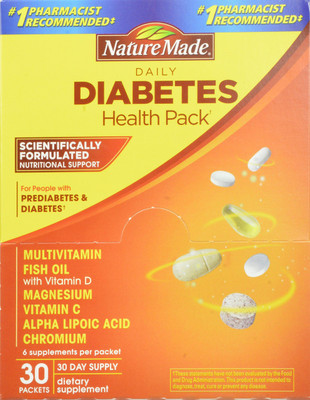 

Nature Made Daily Diabetes Health Pack 30 Packets 6 Supplements Per Packet(30 No)