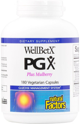

Natural Factors WellBetX PGX Plus Mulberry 180 Veggie Caps(180 No)