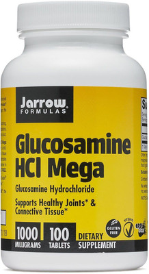 

Jarrow Formulas Glucosamine HCl Mega 1000 - 1000 mg - 100 Easy-Solv Tablets(100 No)