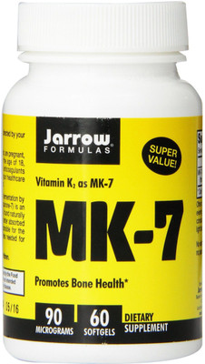 

Jarrow Formulas MK-7 Vitamin K2 as MK-7 90 mcg 60 Softgels(60 No)