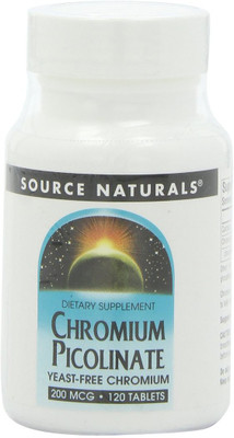 

Source Naturals Chromium Picolinate - 200 mcg - 120 Tablets(120 No)