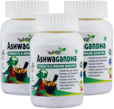 

natural ashwgandha pack of 3(500 mg)