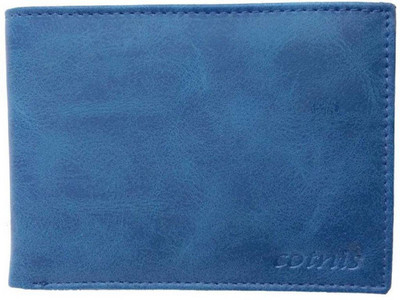 Cotnis Men Blue Artificial Leather Wallet(6 Card Slots)