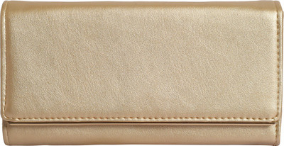 

Lino Perros Women Casual Gold Artificial Leather Wallet(6 Card Slots)