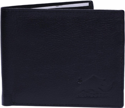 

RENOSTER Men Formal Black Genuine Leather Wallet(8 Card Slots)