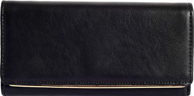 

Lino Perros Women Black Artificial Leather Wallet(8 Card Slots)