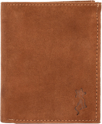 

de meow Men Brown Genuine Leather Wallet(11 Card Slots)