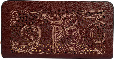 

Lino Perros Women Brown Artificial Leather Wallet(12 Card Slots)