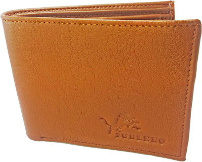 

jubleeo Men Brown Genuine Leather Wallet(4 Card Slots), Tan