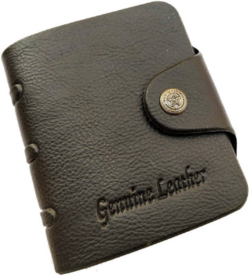 

Peacock Mundkar Boys Black Artificial Leather Wallet(6 Card Slots)