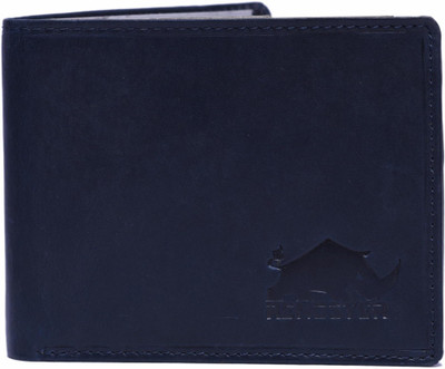 

RENOSTER Men Blue Genuine Leather Wallet(9 Card Slots)
