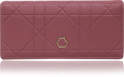 

Quickk Women Casual Maroon Artificial Leather Wallet(5 Card Slots), Dark pink