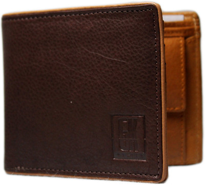 

GK Master Men Brown Genuine Leather Wallet(3 Card Slots)